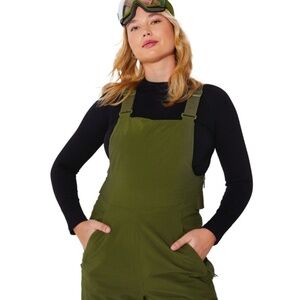 Halfdays Carson Bib Pants size XL Olive